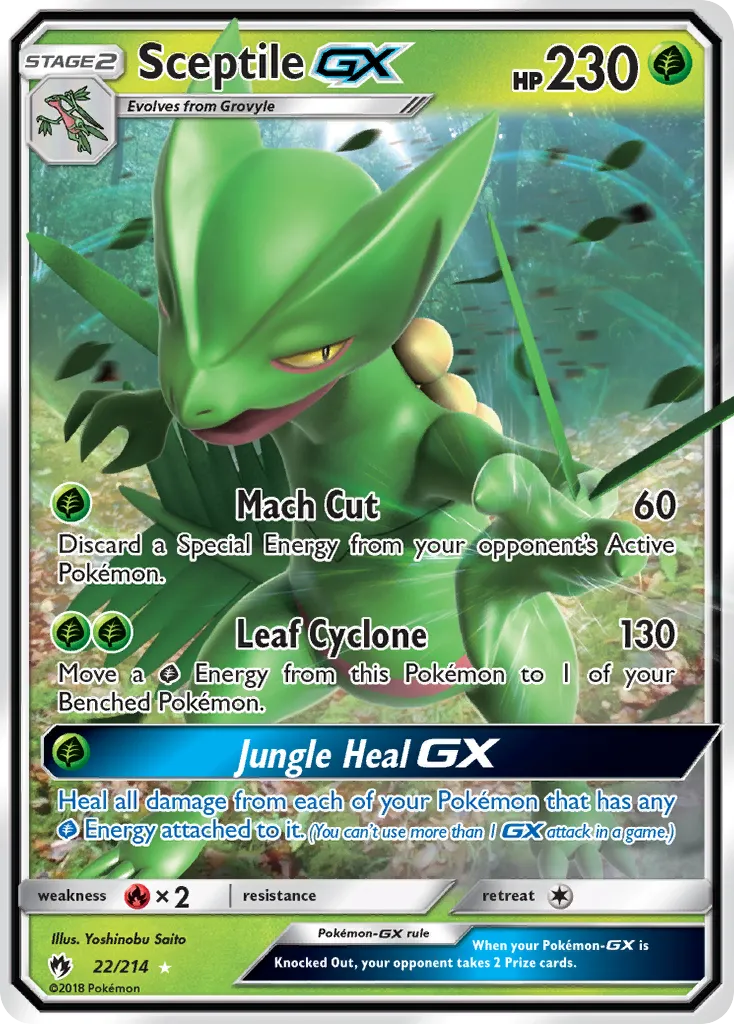 Sceptile GX — SM - Lost Thunder — Pokemon
