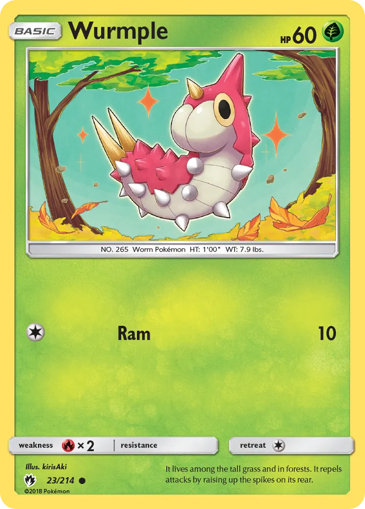 Wurmple — SM - Lost Thunder — Pokemon