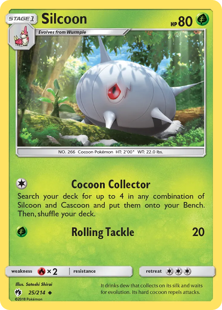 Silcoon — SM - Lost Thunder — Pokemon