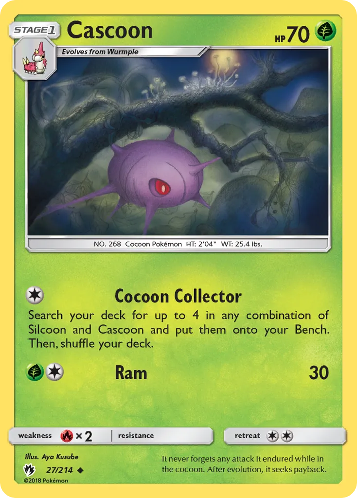 Cascoon — SM - Lost Thunder — Pokemon