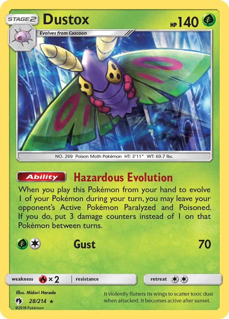 Dustox — SM - Lost Thunder — Pokémon