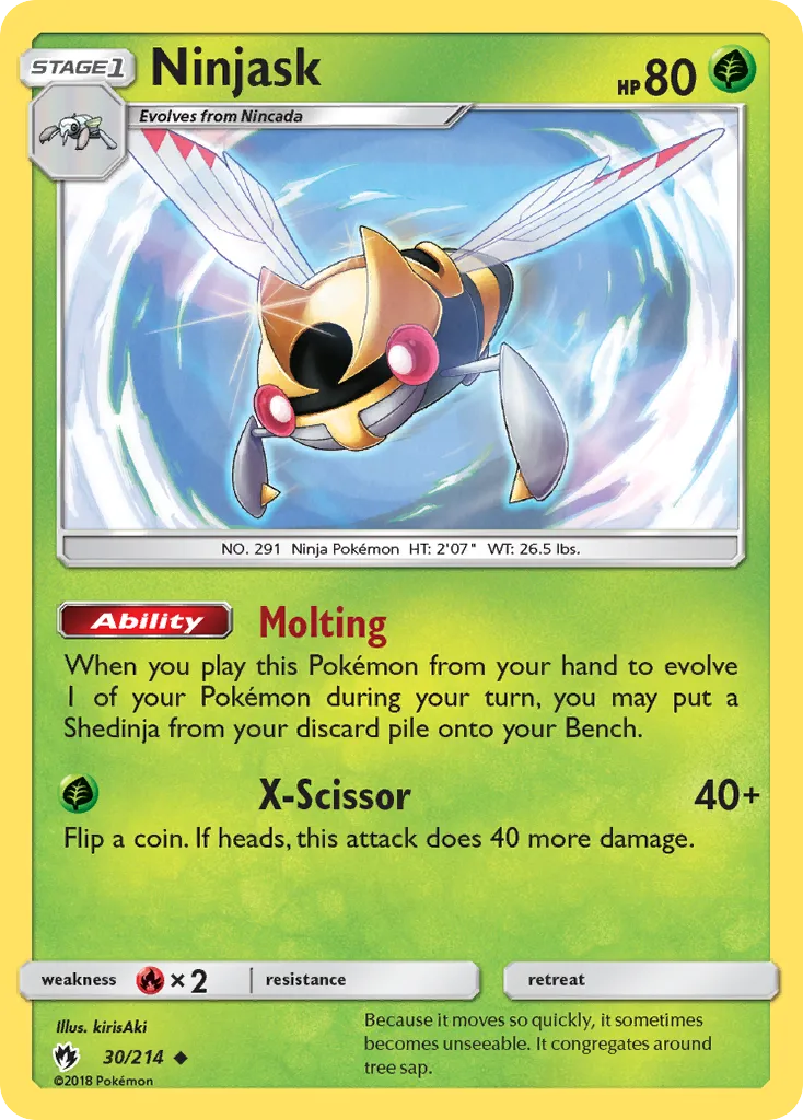Ninjask — SM - Lost Thunder — Pokemon