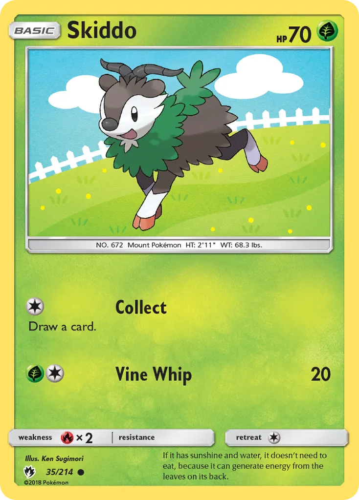 Skiddo — SM - Lost Thunder — Pokemon