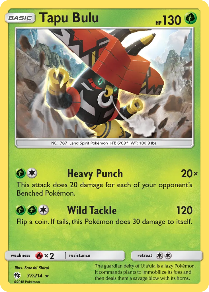 Tapu Bulu — SM - Lost Thunder — Pokemon