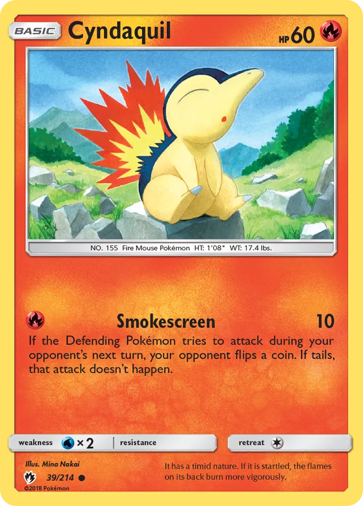 Cyndaquil — SM - Lost Thunder — Pokemon
