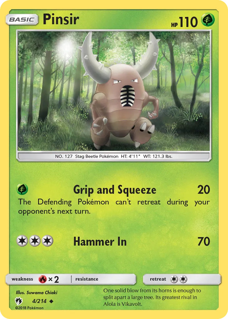 Pinsir — SM - Lost Thunder — Pokemon