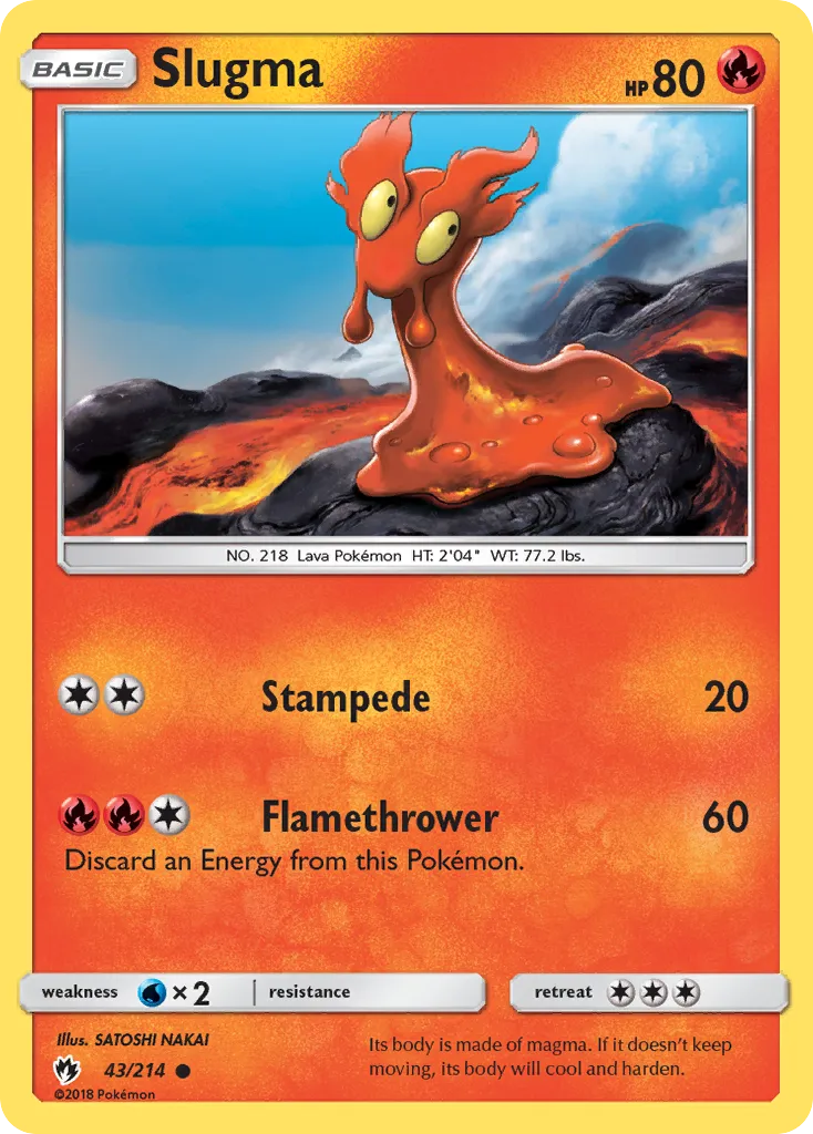 Slugma — SM - Lost Thunder — Pokemon
