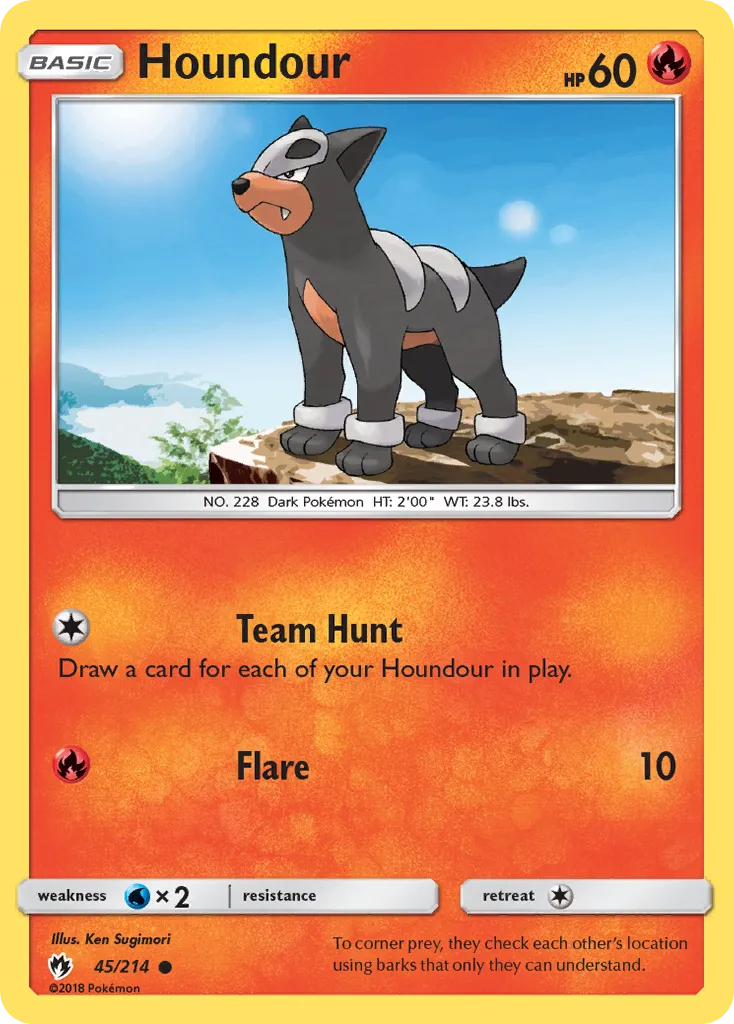 Houndour — SM - Lost Thunder — Pokemon
