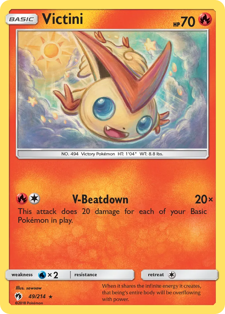 Victini — SM - Lost Thunder — Pokemon