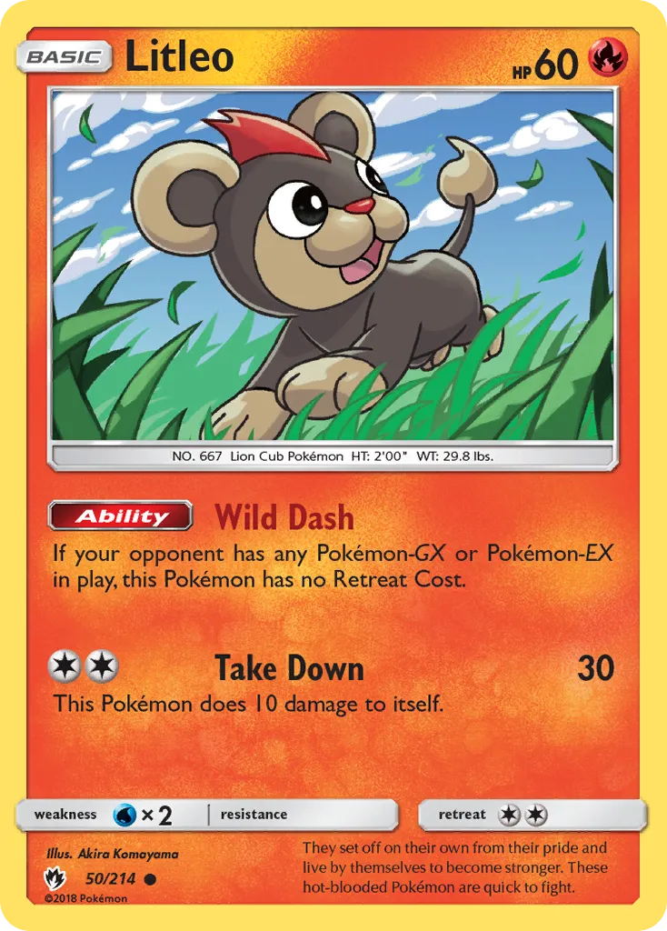Litleo — SM - Lost Thunder — Pokemon