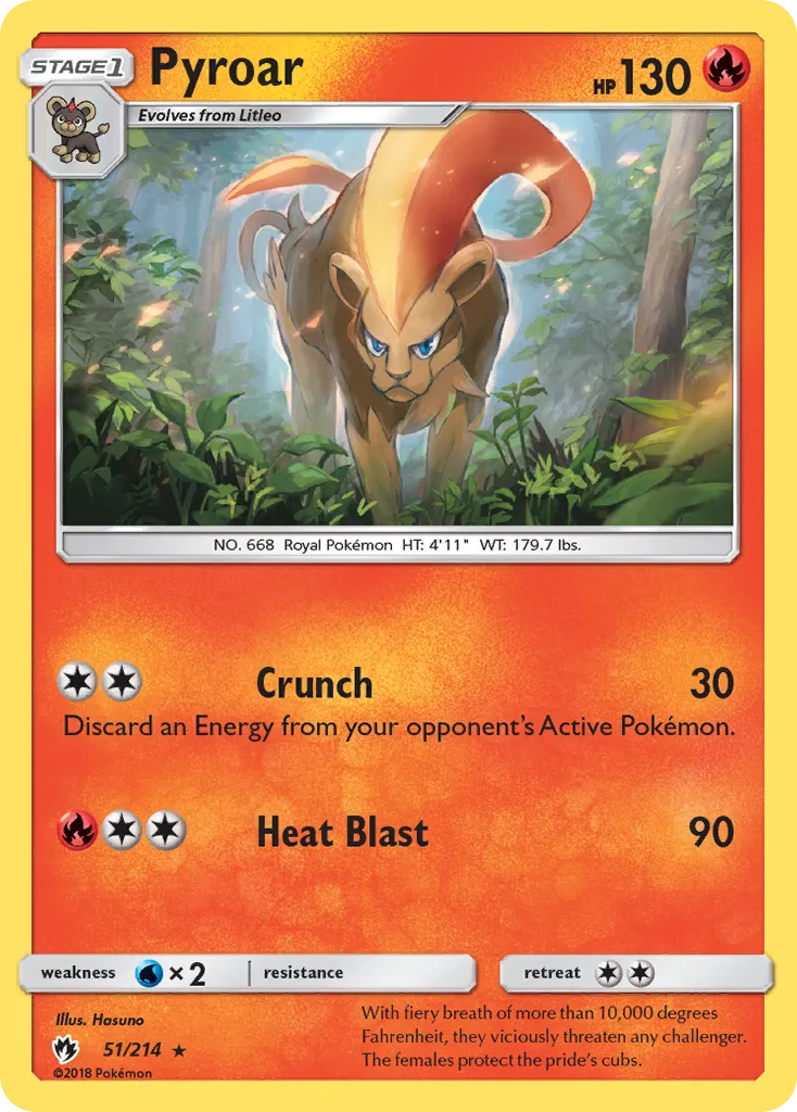 Pyroar — SM - Lost Thunder — Pokemon
