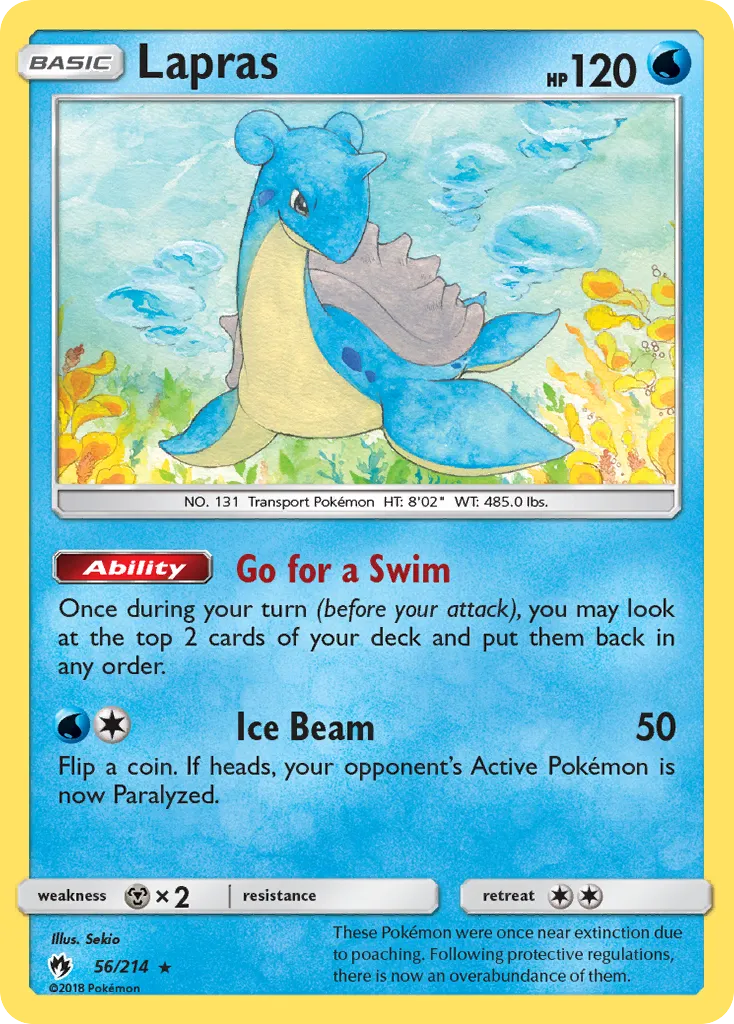 Lapras — SM - Lost Thunder — Pokemon