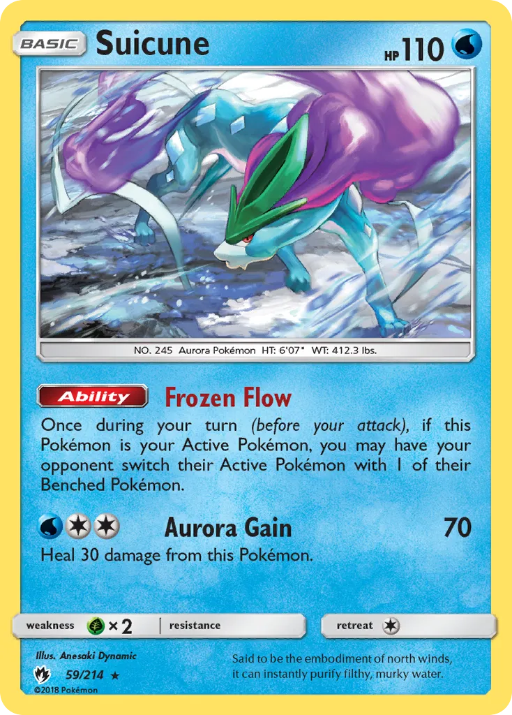 Suicune — SM - Lost Thunder — Pokémon