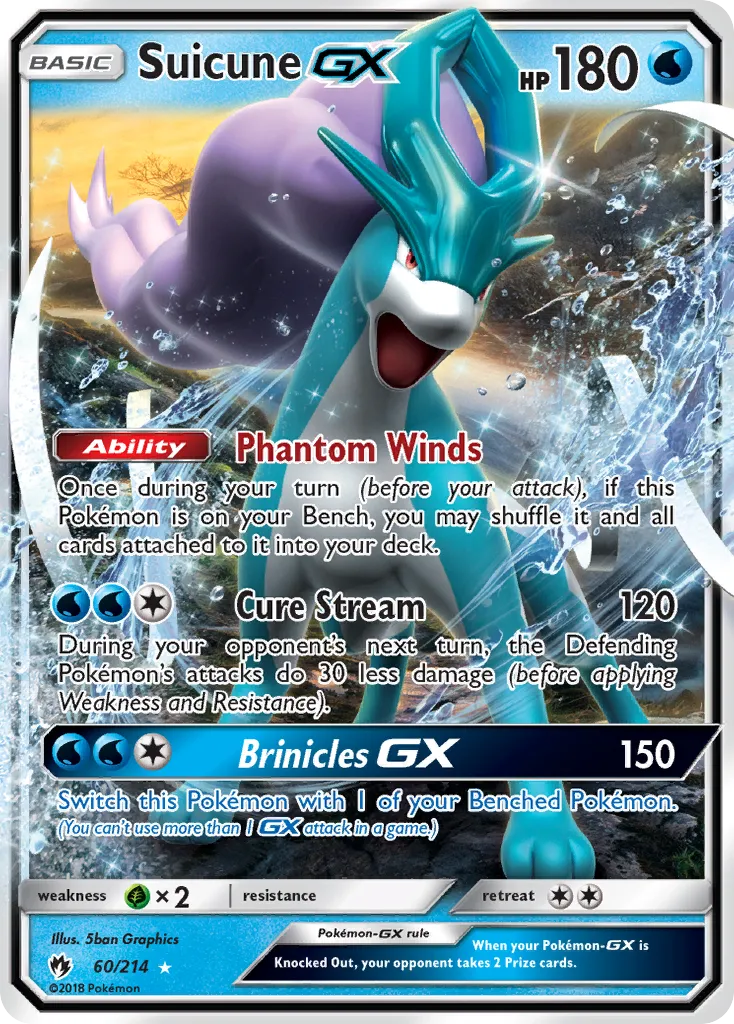 Suicune GX — SM - Lost Thunder — Pokemon