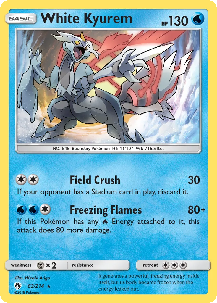 White Kyurem — SM - Lost Thunder — Pokémon