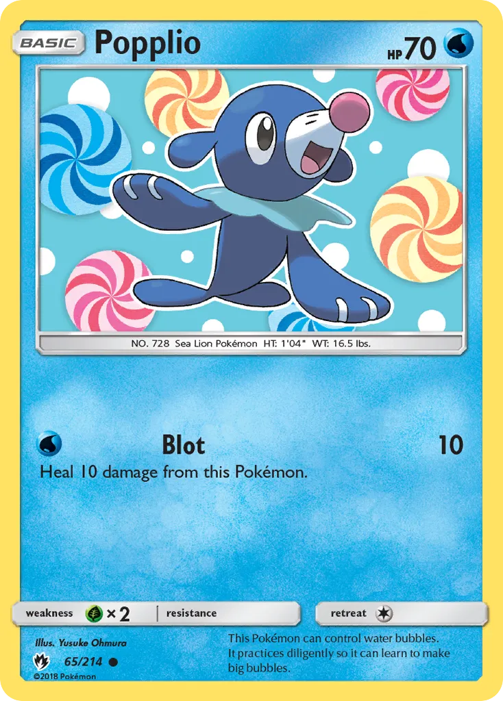 Popplio — SM - Lost Thunder — Pokemon