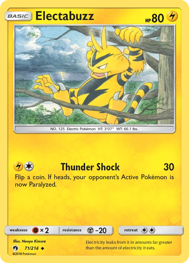 Electabuzz — SM - Lost Thunder — Pokemon
