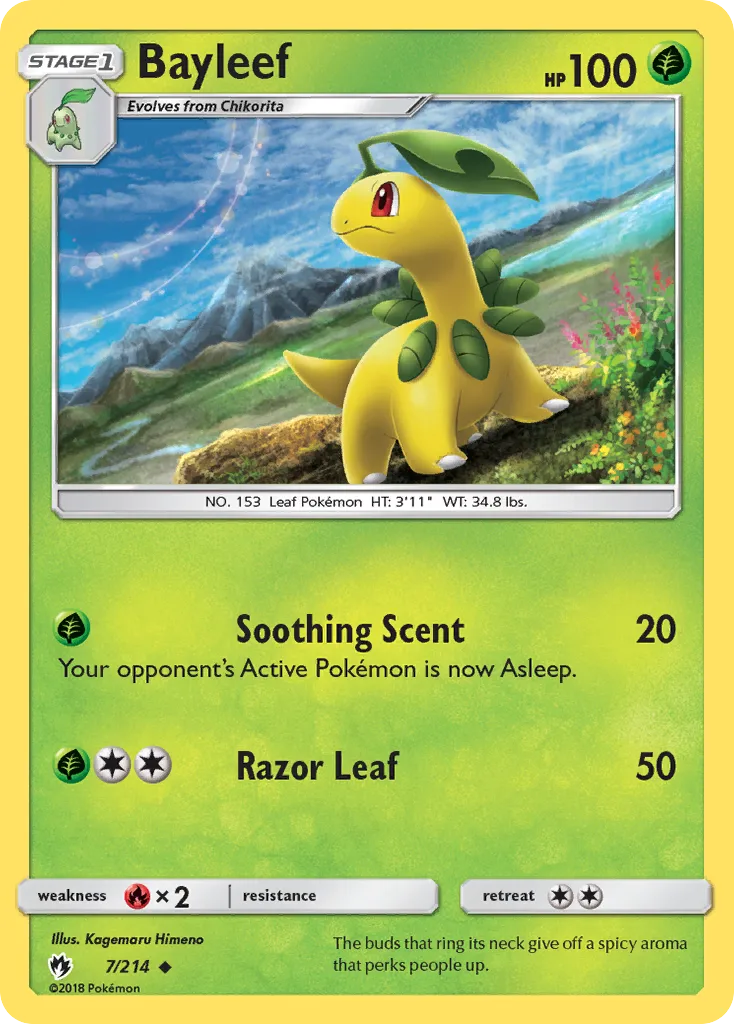 Bayleef — SM - Lost Thunder — Pokemon