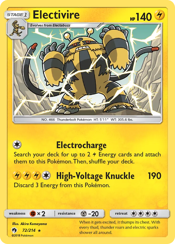 Electivire — SM - Lost Thunder — Pokemon