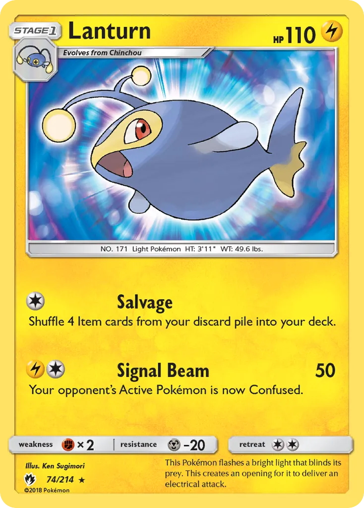Lanturn — SM - Lost Thunder — Pokemon