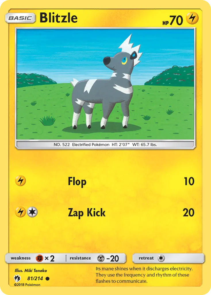 Blitzle — SM - Lost Thunder — Pokemon