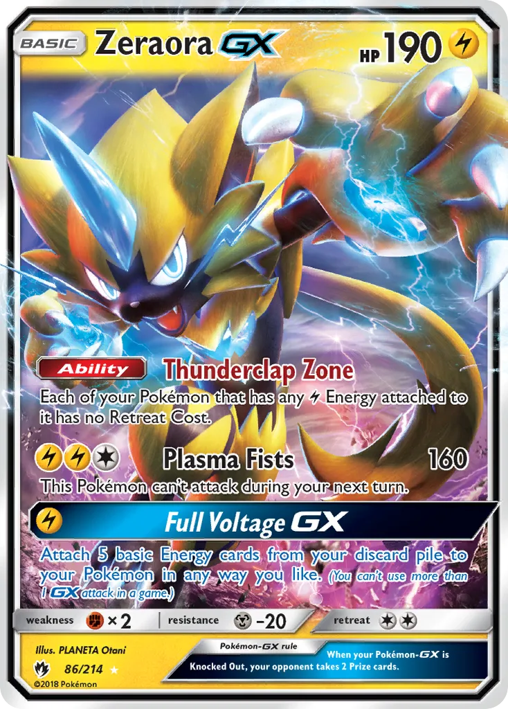 Zeraora GX — SM - Lost Thunder — Pokémon