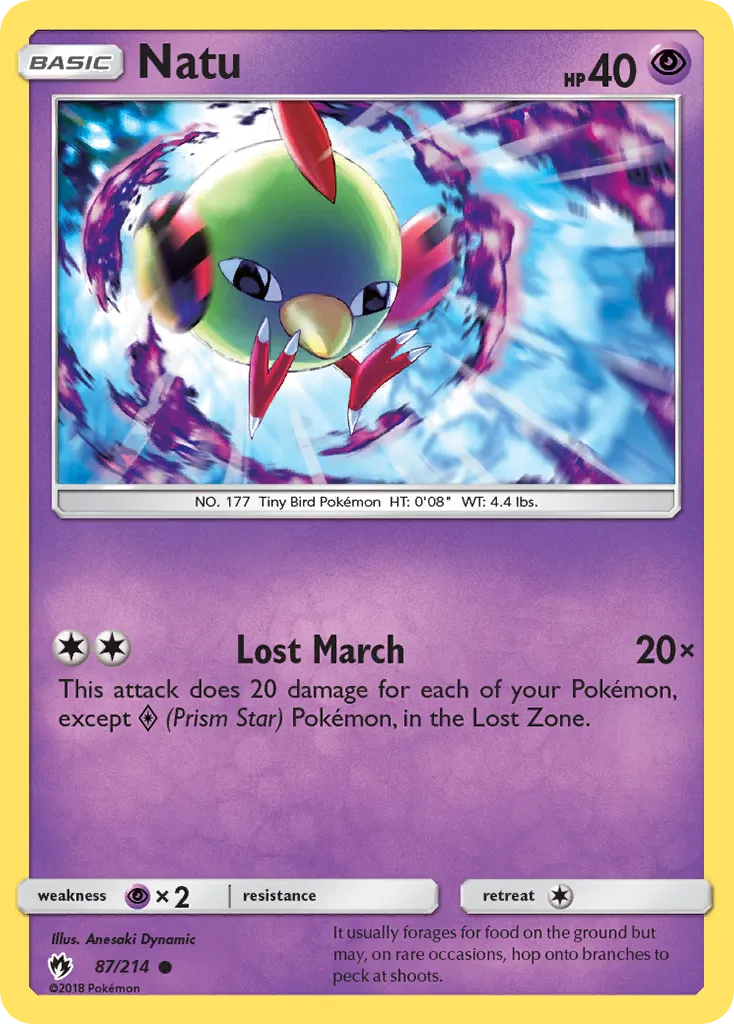 Natu — SM - Lost Thunder — Pokemon