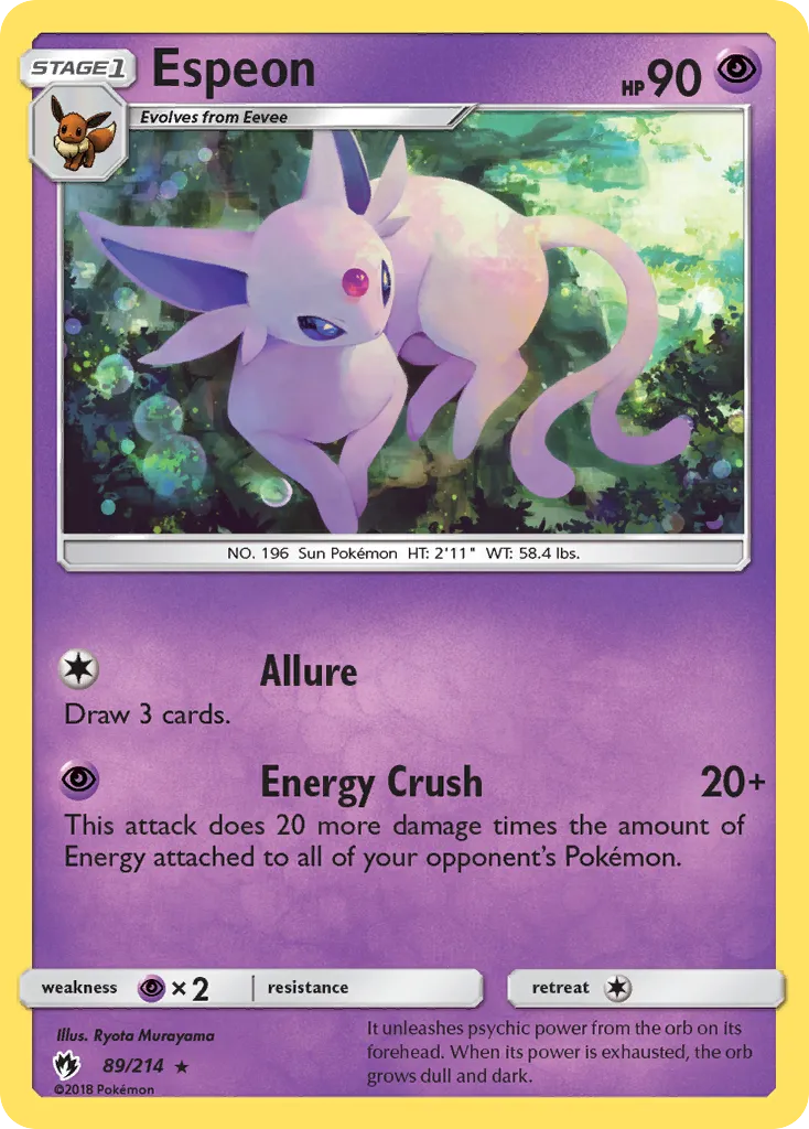 Espeon — SM - Lost Thunder — Pokemon