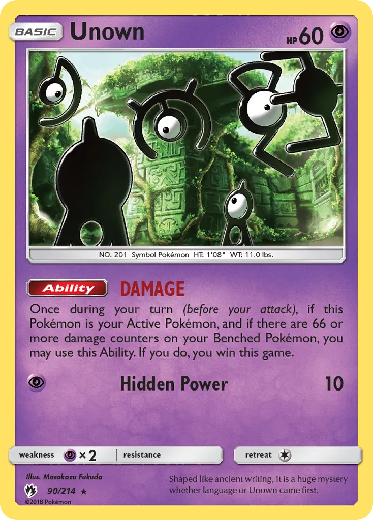 Unown — SM - Lost Thunder — Pokemon