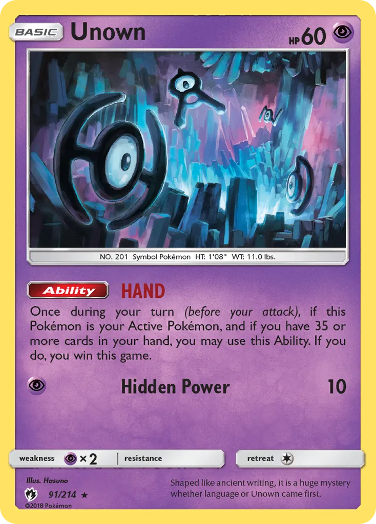 Unown — SM - Lost Thunder — Pokemon