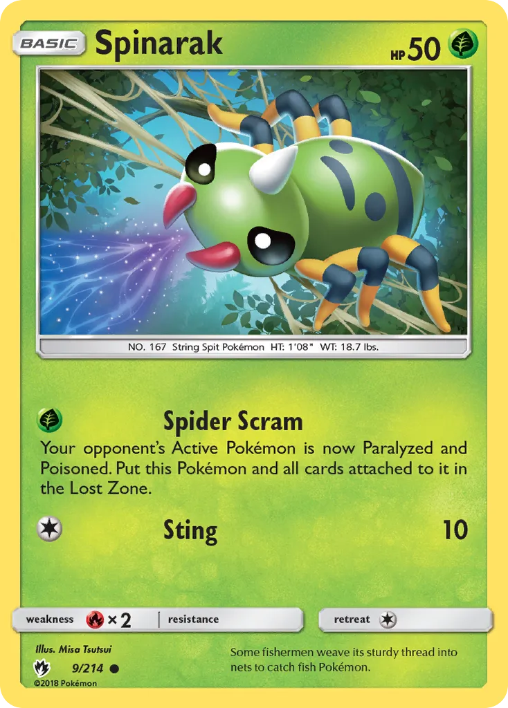 Spinarak — SM - Lost Thunder — Pokémon