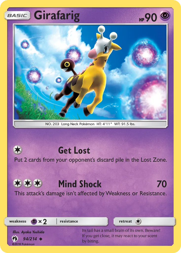 Girafarig from SM - Lost Thunder - Pokemon