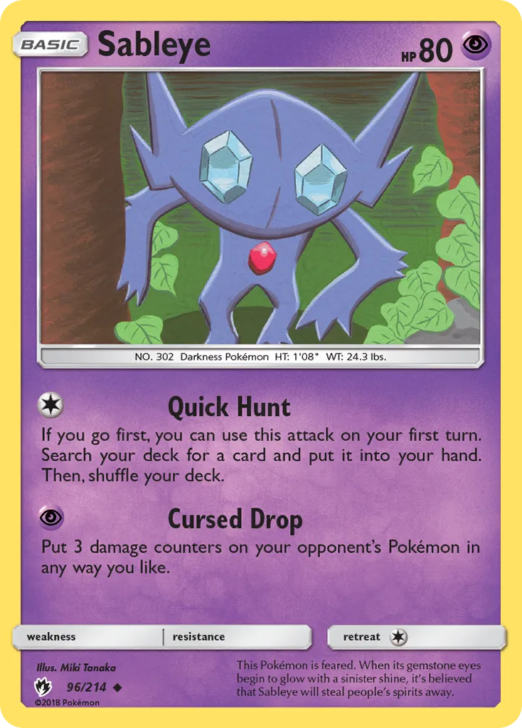 Sableye — SM - Lost Thunder — Pokemon