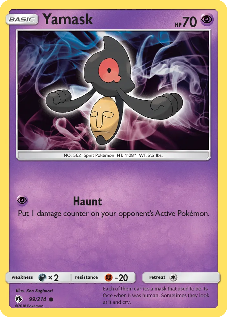 Yamask — SM - Lost Thunder — Pokemon