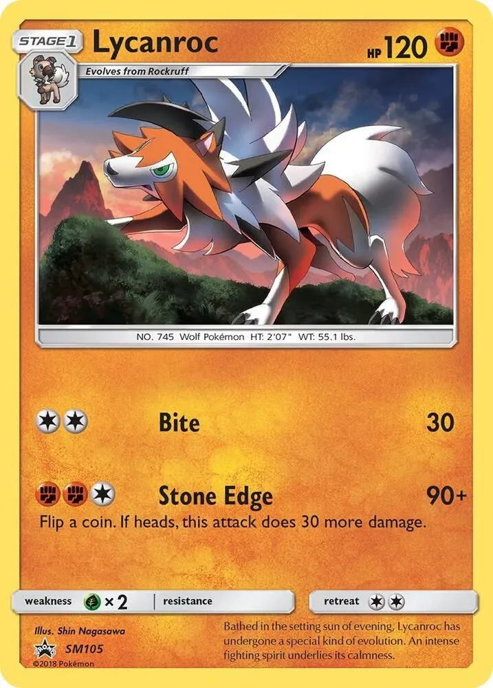 Lycanroc — SM Promos — Pokemon