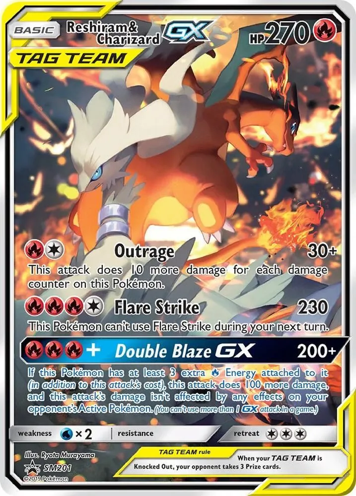Reshiram & Charizard GX — SM Promos — Pokemon