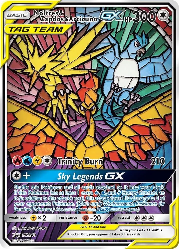 Moltres & Zapdos & Articuno GX — SM Promos — Pokemon