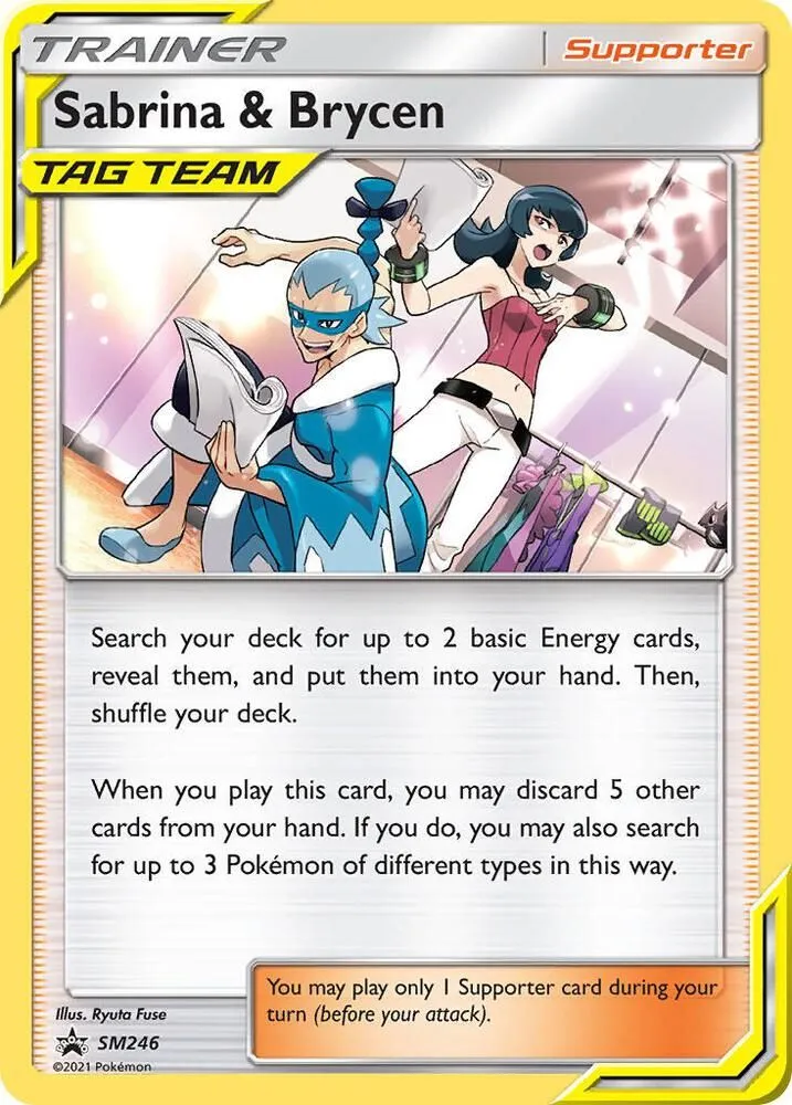 Sabrina & Brycen — SM Promos — Pokémon