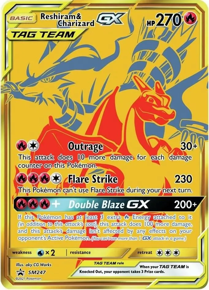 Reshiram & Charizard GX — SM Promos — Pokémon