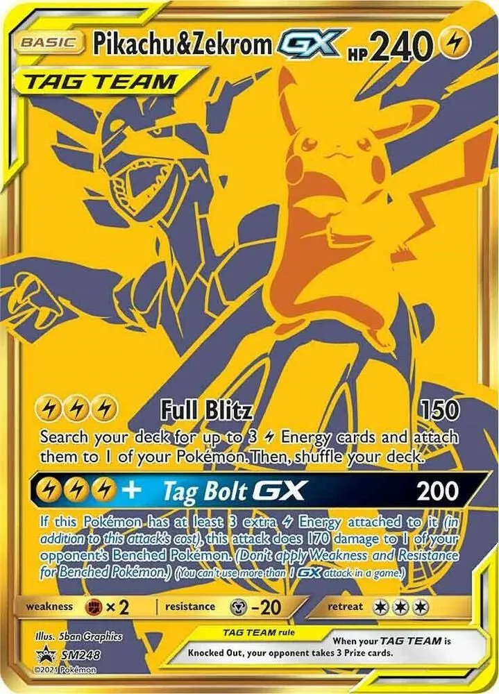 Pikachu & Zekrom GX — SM Promos — Pokémon