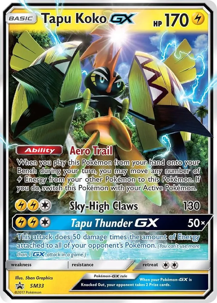 Tapu Koko GX — SM Promos — Pokemon