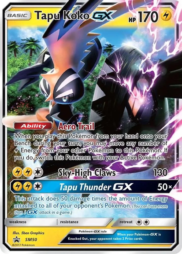 Tapu Koko GX — SM Promos — Pokemon