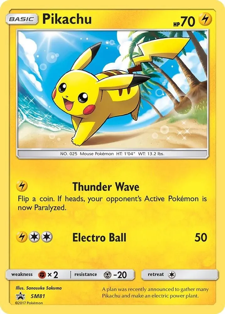 Pikachu — SM Promos — Pokémon