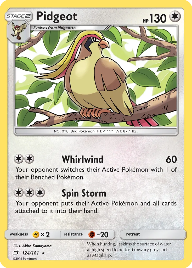 Pidgeot — SM - Team Up — Pokemon