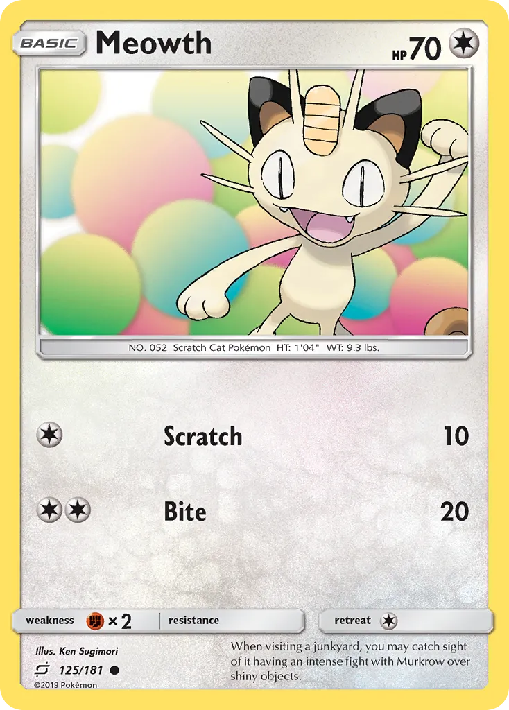 Meowth — SM - Team Up — Pokémon