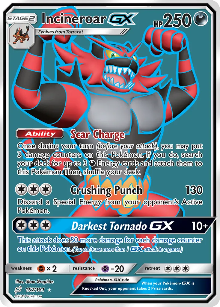 Incineroar GX — SM - Team Up — Pokémon