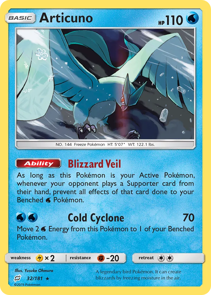 Articuno — SM - Team Up — Pokemon