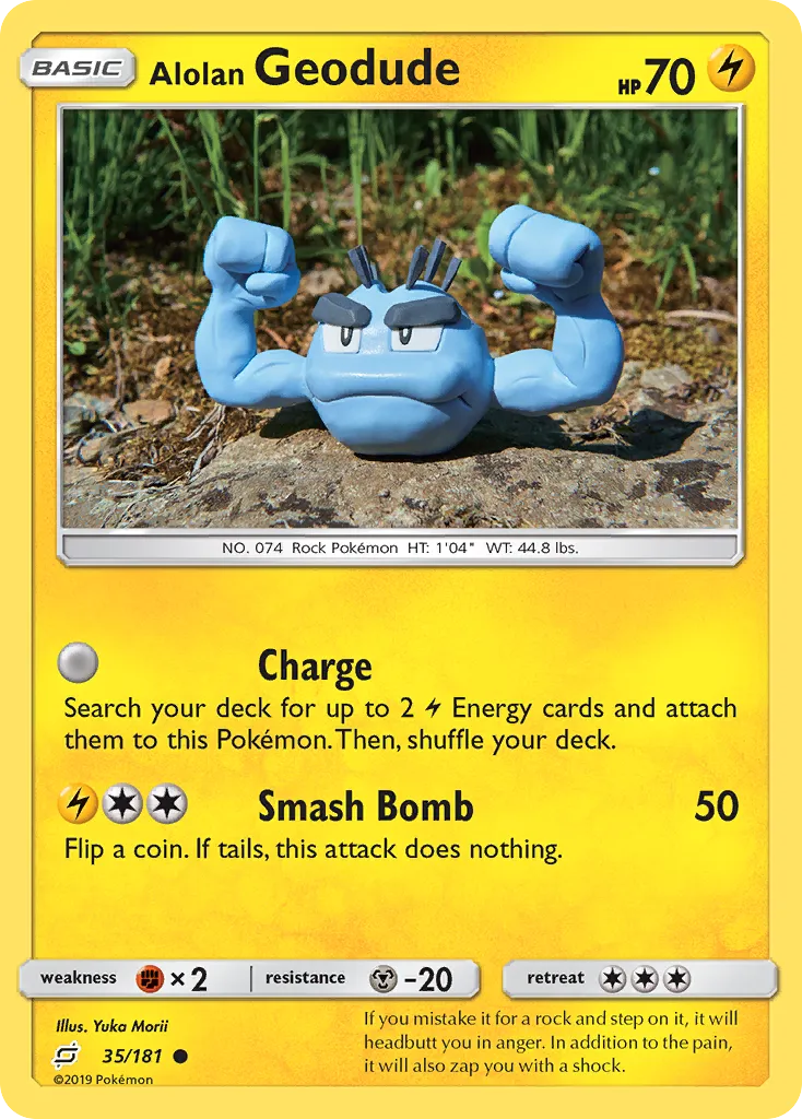 Alolan Geodude — SM - Team Up — Pokemon