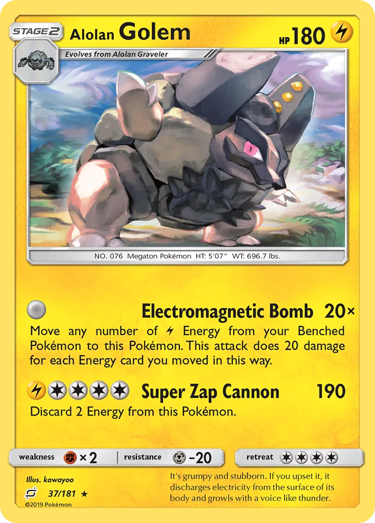Alolan Golem — SM - Team Up — Pokémon