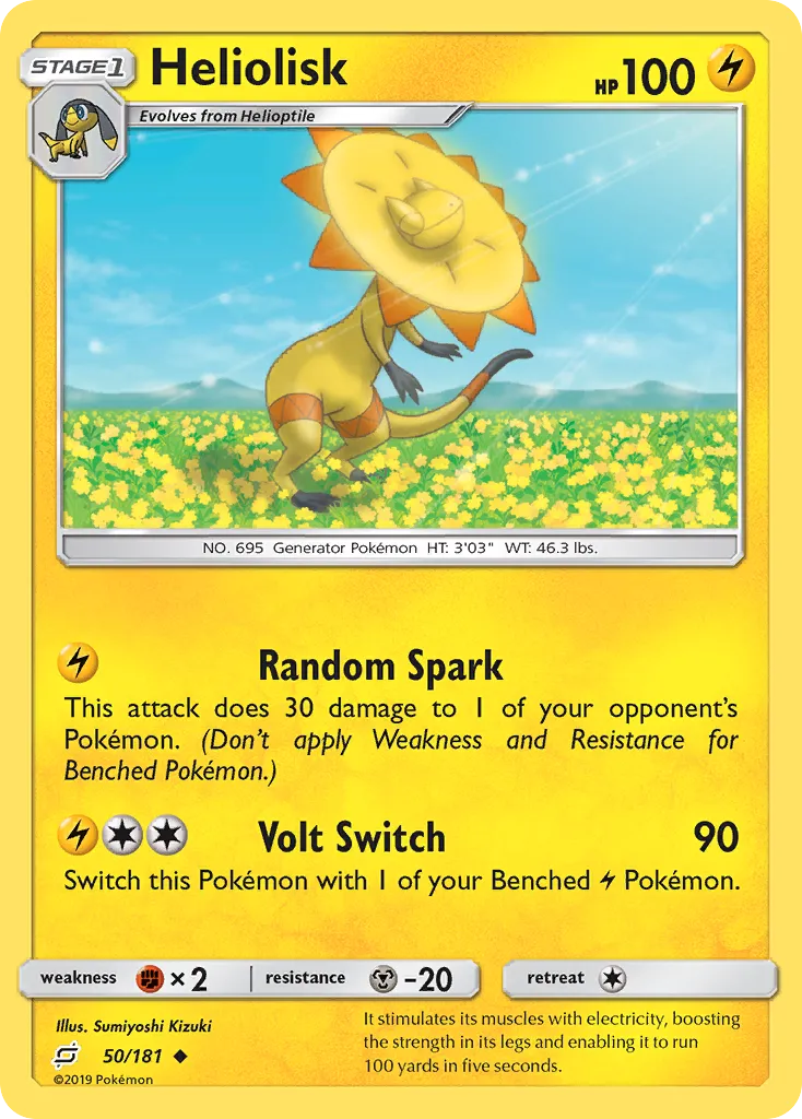 Heliolisk — SM - Team Up — Pokémon